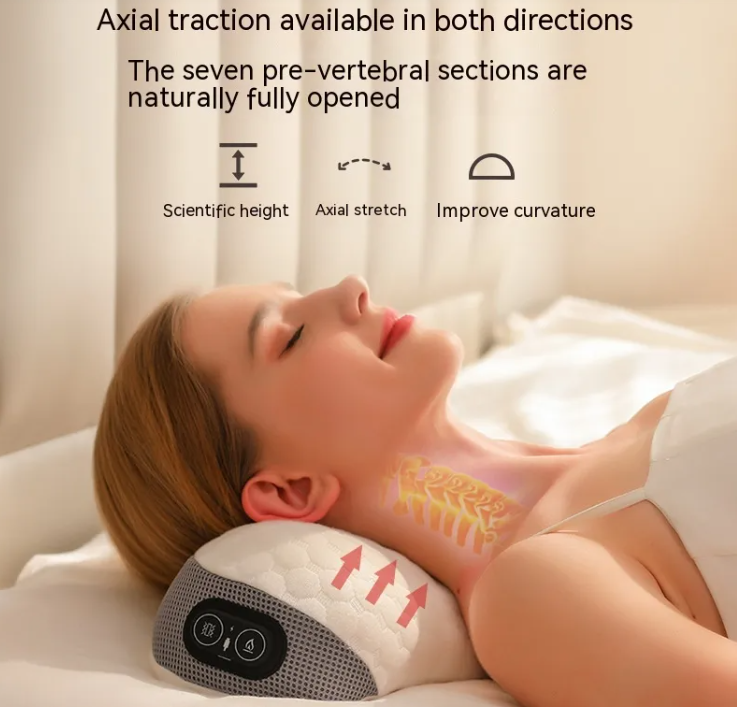 Oreiller de massage chauffant pour la nuque et les épaules